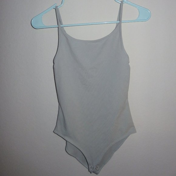 Forever 21 Tops - Forever 21 Grey/Blue Bodysuit